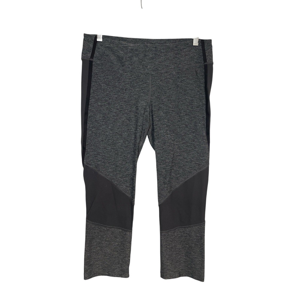 The North Face Womens Gray Athletic Crop Leggings Activewear large